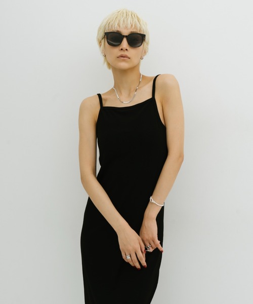 HANNE ワンピース カップインバックオープンキャミワンピース