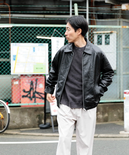 ITEMS URBANRESEARCH（アイテムズ アーバンリサーチ） レザーブルゾン