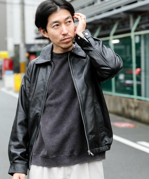 ITEMS URBANRESEARCH（アイテムズ アーバンリサーチ） レザーブルゾン