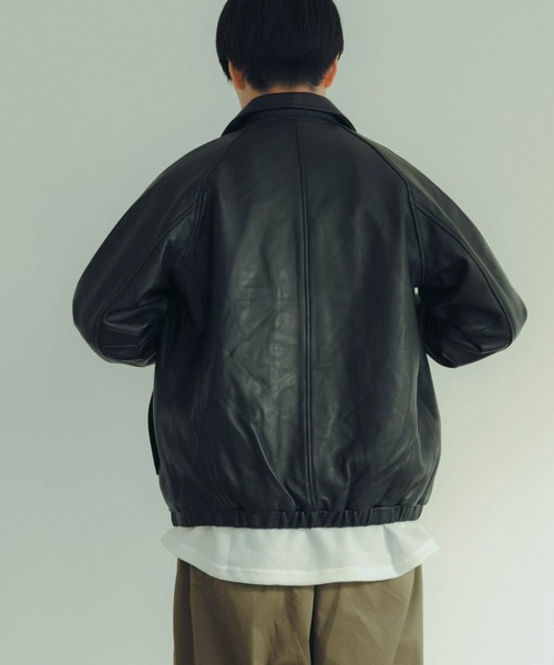 ITEMS URBANRESEARCH（アイテムズ アーバンリサーチ） レザーブルゾン
