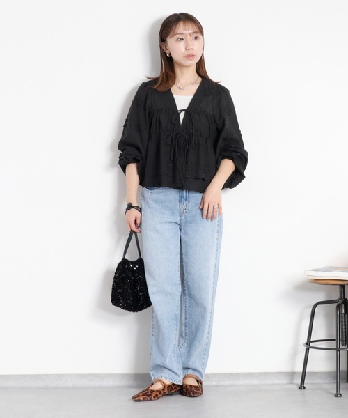 「cepo」 長袖ブラウス M ブラック レディース_画像3