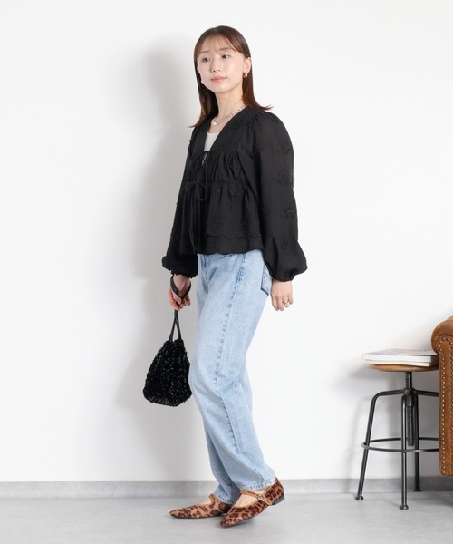 「cepo」 長袖ブラウス M ブラック レディース_画像5