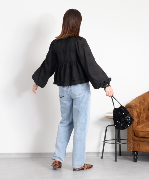 「cepo」 長袖ブラウス M ブラック レディース_画像6