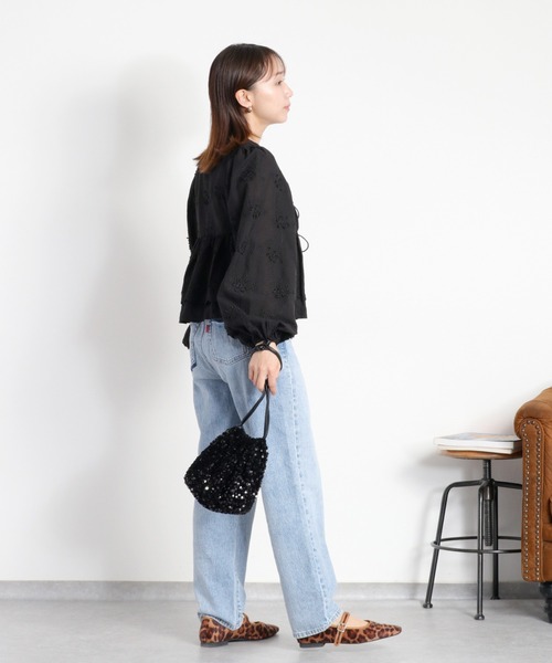 「cepo」 長袖ブラウス M ブラック レディース_画像7