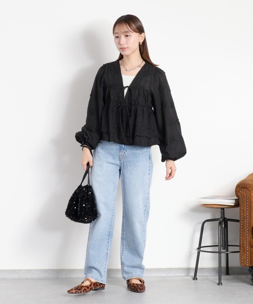 「cepo」 長袖ブラウス M ブラック レディース_画像8