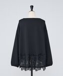 tシャツ 裾レースダンボールカットソー レディースの詳細画像1