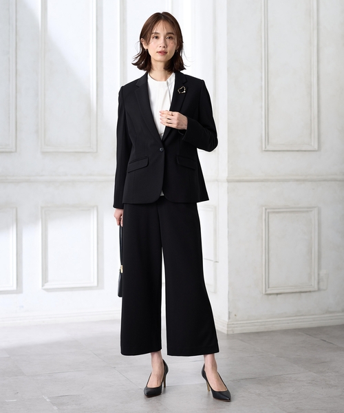 「A/C DESIGN BY ALPHA CUBIC」 パンツ 64 ネイビー レディース_画像6