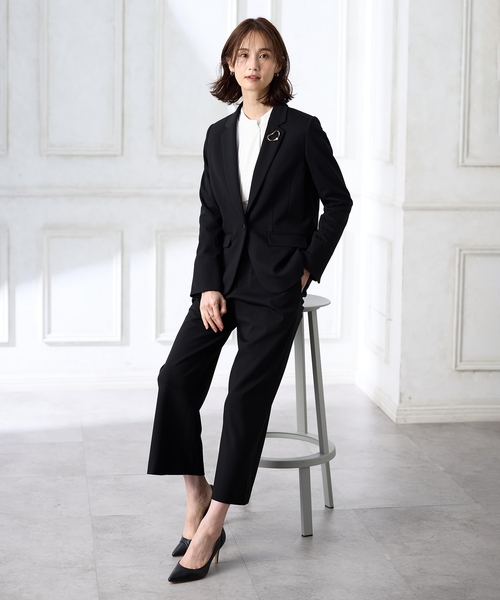 「A/C DESIGN BY ALPHA CUBIC」 パンツ 64 ネイビー レディース_画像7