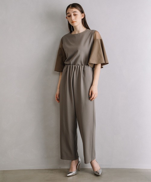 「MARECHAL TERRE」 イージーパンツ LARGE モカ レディース_画像8