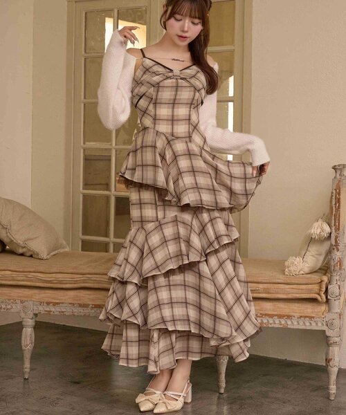 Belle Charme ワンピース 「Belle Charme」Layered Frill Cami