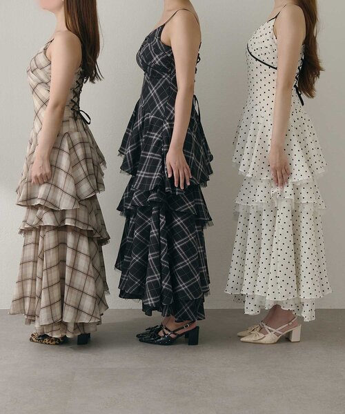 Belle Charme ワンピース 「Belle Charme」Layered Frill Cami