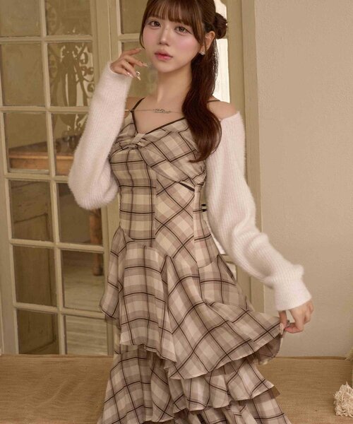 Belle Charme ワンピース 「Belle Charme」Layered Frill Cami