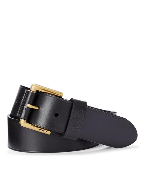 POLO RALPH LAUREN 黒 レザーベルト Polo Ralph Lauren レザーベルト | ブラック | FARFETCH JP