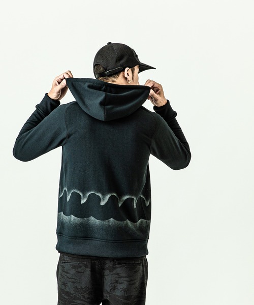 【国内発】 muta x ACANTHUS / Freedom SleeveZip-up / パーカー ACANTHUS x muta MARINE Geometric Freedom Sleeve Zip-up