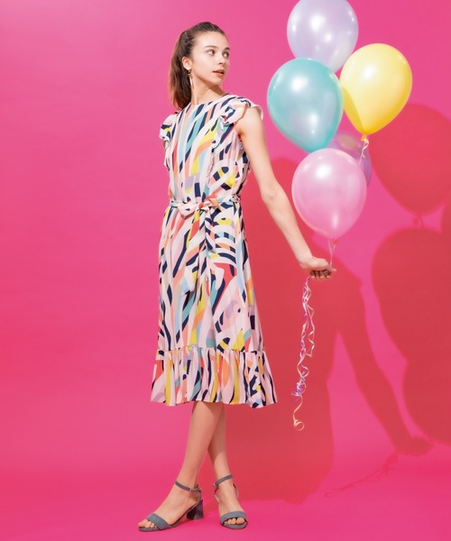 新規購入 ワンピース Vilagallo カラフルゼブラプリントワンピース アウトレット送料無料 Smmacademy Ru