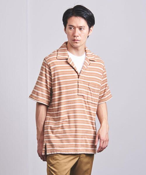 シャツ ブラウス Camoshita United Arrows カモシタ ユナイテッドアローズ マルチ ボーダー オープン シャツ Zozotown Paypayモール店 通販 Paypayモール
