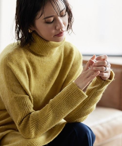 RASW（ラス） ニット セーター アルパカ混タートルネックニット