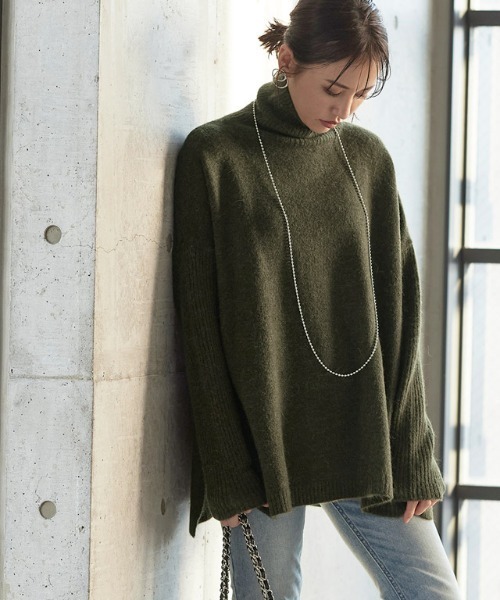 RASW（ラス） ニット セーター アルパカ混タートルネックニット