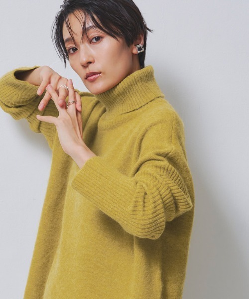 ガサグルー　gasa grue アルパカタートルニット RASW（ラス） ニット セーター アルパカ混タートルネックニット