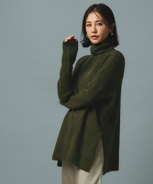 NICENESS ROOSTER ウールアルパカタートルネックセーター RASW（ラス） ニット セーター アルパカ混タートルネックニット