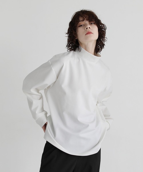 tシャツ TCポンチ モックネック カットソー レディース tシャツ TCポンチ モックネック カットソー レディース