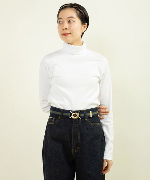tシャツ 連シルフライスタートルネックプルオーバー レディース