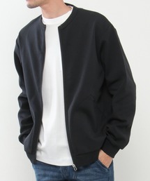 ikka カーディガン テックストレッチジップカーディガン メンズ