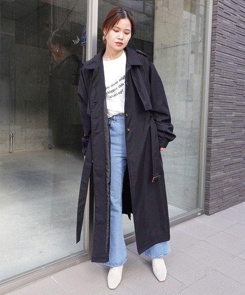 CORNERS（コーナーズ） ステンカラーコート コート シャークスキン