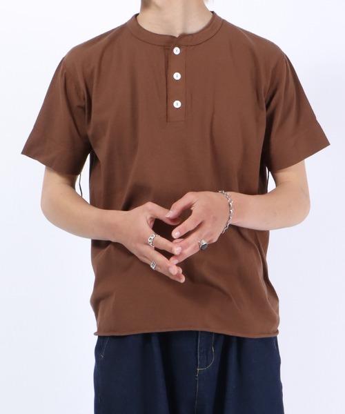 Healthknit（ヘルスニット） ヘンリーネック tシャツ #906S ヘンリー