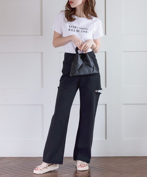 【週末限定価格】 jeansハイライズルーズ　ストレートデニム　夏 SOMETHING ELSA SUPER HI-RISE LOOSE STRAIGHT/スーパー