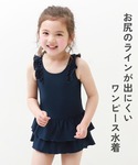 水着 女児フリルワンピーススクール水着 キッズ...の詳細画像1