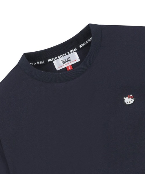 ワックゴルフ WAAC♡キティコラボ　ゴルフウェア HELLO KITTY × WAAC】UNISEX ハローキティコラボ ロゴTシャツ