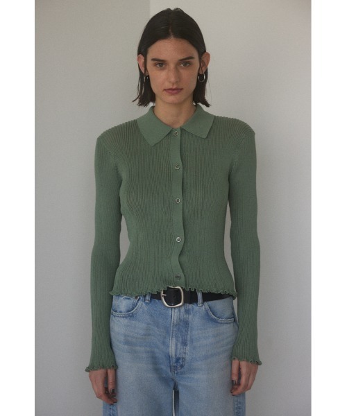ニット rib shirt knit tops(リブシャツニットトップス) : 75680653 