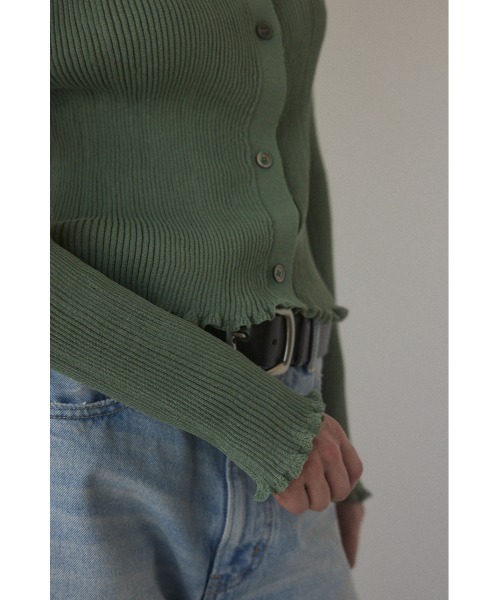 BLACK BY MOUSSY ニット rib shirt knit tops(リブシャツニット