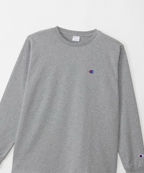 美品　CFCL クルーネックロングスリーブTシャツ　サイズ3 グレー Champion（チャンピオン） tシャツ 「Champion/チャンピオン」直営限定