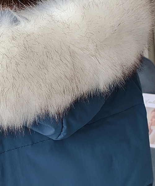 BLANC FICELLE ダウンコート ダウンジャケット ファー付き 中綿