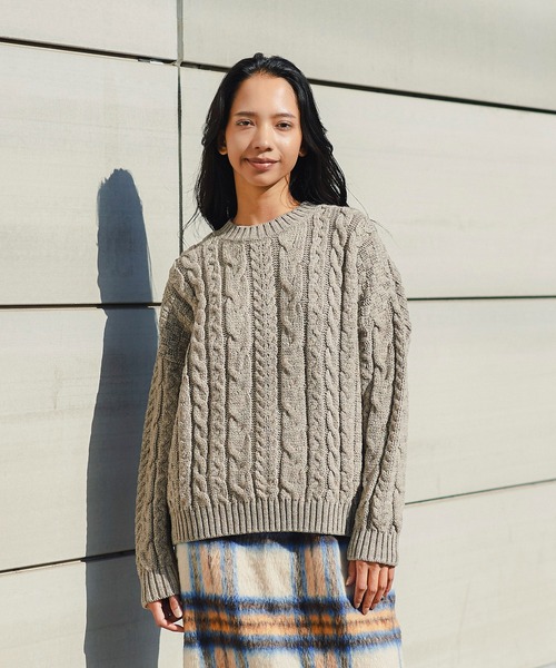 ニット セーター Oldderby Knitwear ケーブルニット JM1006 レディース Oldderby Knitwear ニット セーター ケーブルニット JM1006