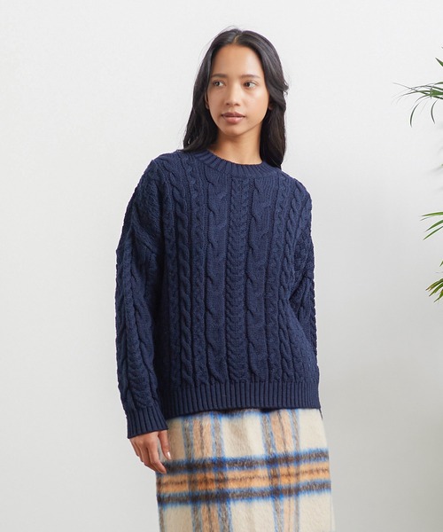 Oldderby Knitwear ニット セーター ケーブルニット JM1006 レディース