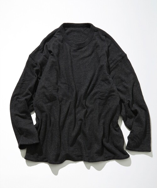 tシャツ CAHLUMN/カウラム Cashmere Wool Sweatshirt/カシミヤ ウール スウェットシャツ メンズの画像
