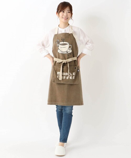 one'sterrace（ワンズテラス） エプロン パッカブル エプロン コーヒー