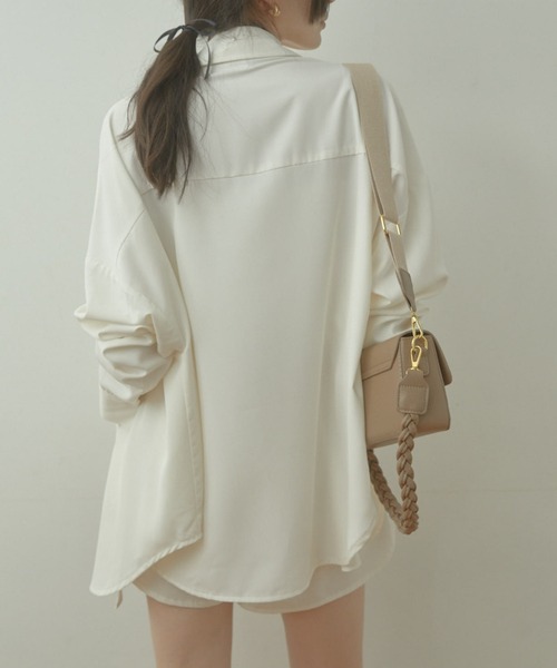 ACYM ブラウス シャツ Relaxy satin shirt SETUP レディース 
