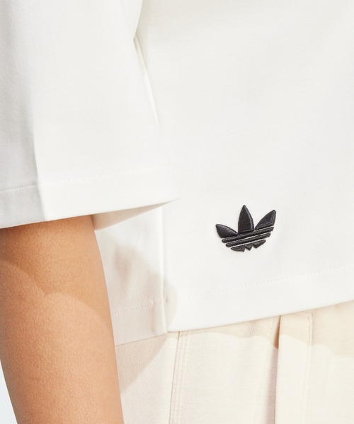 売れ筋商品|||アディダスオリジナルス Tシャツ レディース トップス NEUCLASSICS - Print T-shirt - grey three   grey one adidas tシャツ Neuclassics Tシャツ / アディダスオリジナルス