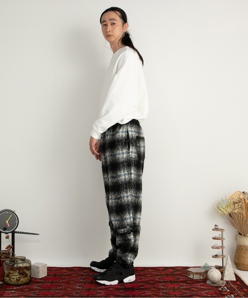 osamu　STOF 　Wool Shaggy Bontage Pants STOF（ストフ） パンツ Wool Shaggy Bontage Pants メンズ レディース