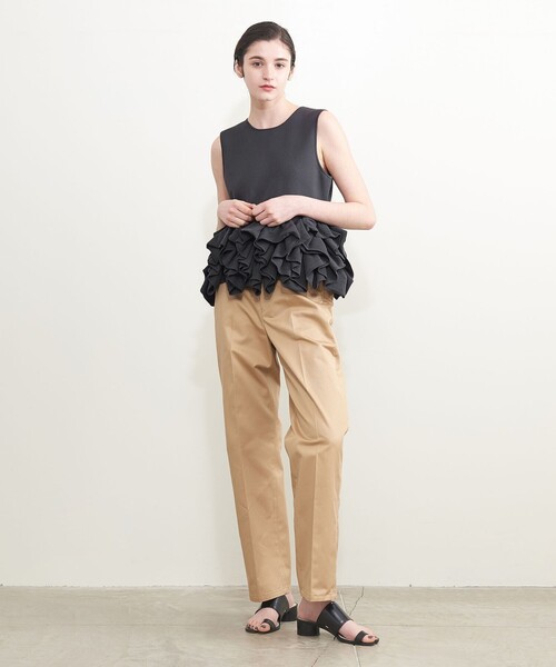 AEWEN MATOPH＞ペプラム フリル 2WAYニット