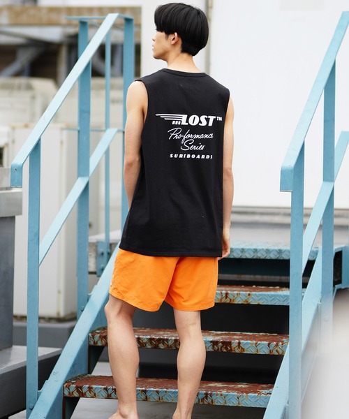 トップス pan bare top t-sh plage yobiotop LOST タンクトップ 「ムラサキスポーツ限定」lost/ロスト ヘビー