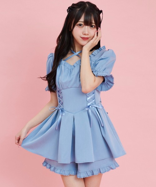 Secret Honey セットアップ サイドレースアップセットアップ