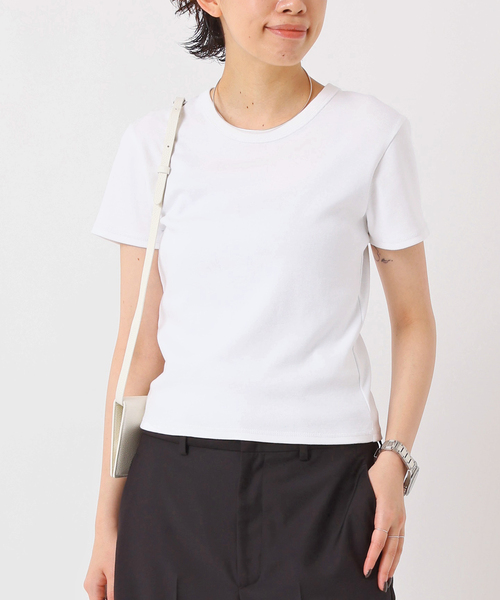 EVERYDAY I LIKE. ホワイト Tシャツ EVERYDAY I LIKE. tシャツ Tシャツ フィットTシャツ レディース