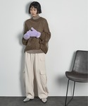 ニット モヘアライクシアーニットプルオーバー ...の詳細画像5