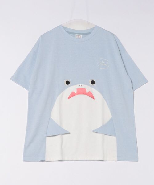 tシャツ 「Hi Hey Hoooo/ハイヘイホー」くま さめ顔どんTシャツ アニマルシリーズ レディース Hi Hey Hoooo/ハイヘイホー】くま さめ顔どんTシャツ アニマル
