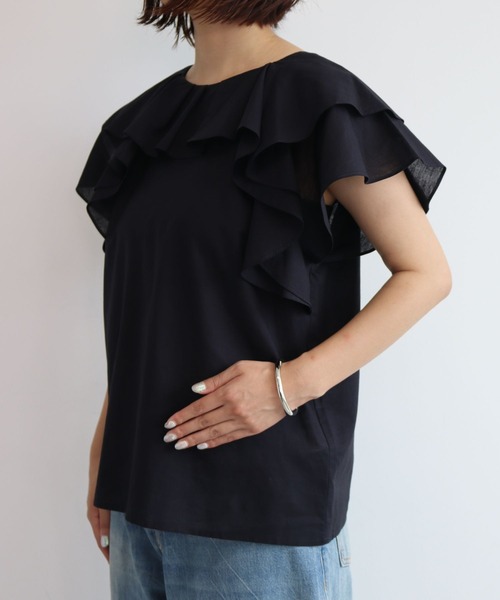 A part by｜リネンフリルブラウス | Rakuten Fashion(楽天